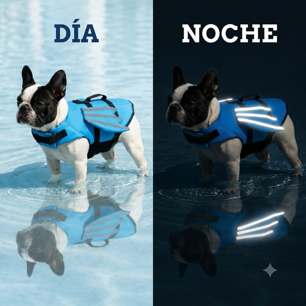 Salvavidas para perros con asa de rescate